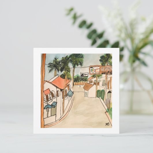 De oude stad La Quinta Kaart (Staand voorkant)