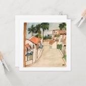 De oude stad La Quinta Kaart (Voorkant / Achterkant in situ)