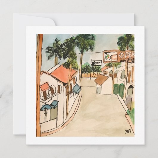 De oude stad La Quinta Kaart (Voorkant)