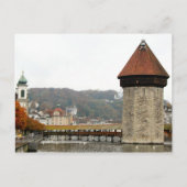 De oude stad Lucerne - Mill bridge Briefkaart (Voorkant)