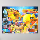 De oude stad poster (Voorkant)