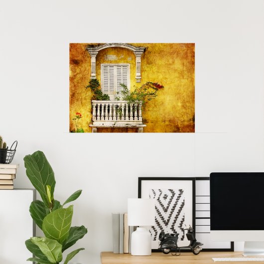 De Oude Stad Poster (Thuiskantoor)