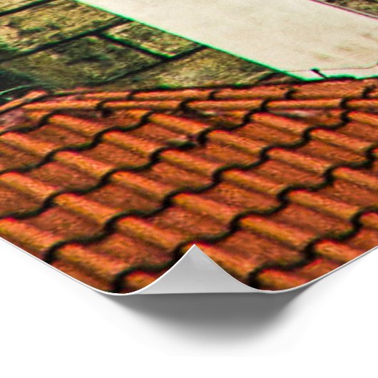 De oude stad Pragueoeroud, architectuur, bouwwerk Poster (Hoek)