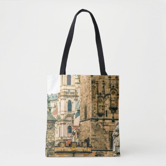 De oude stad Pragueoeroud, architectuur, bouwwerk Tote Bag (Voorkant)
