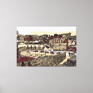 De Oude Stad Salamanca Spanje Canvas Afdruk
