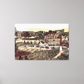 De oude stad Salamanca, Spanje Canvas Afdruk (Voorkant)