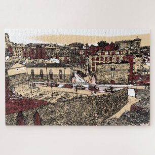 De oude stad Salamanca, Spanje Legpuzzel