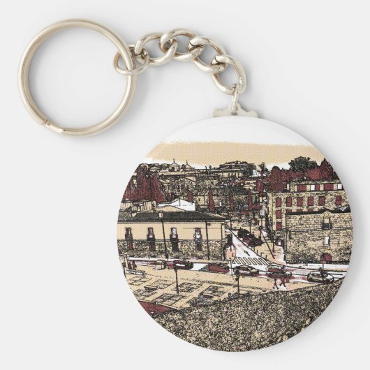 De oude stad Salamanca, Spanje Sleutelhanger (Voorkant)