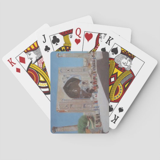 De oude stad Samarkand (door Vasili Vereshchagin) Pokerkaarten (Achterkant)