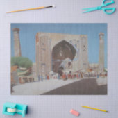 De oude stad Samarkand (door Vasili Vereshchagin) Tissuepapier (Craft)