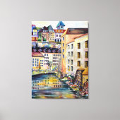 De oude stad Stockholm Canvas Afdruk (Voorkant)