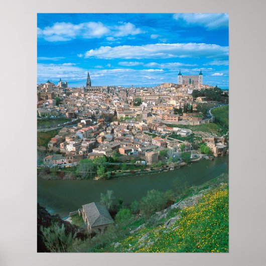 De oude stad Toledo, Spanje. Poster (Voorkant)