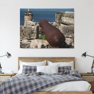 De oude stad van Cartagena Canvas Print