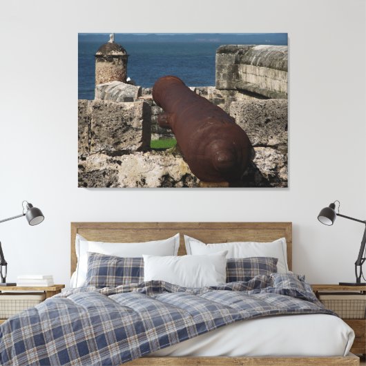 De oude stad van Cartagena Canvas Print (Insitu (Slaapkamer))