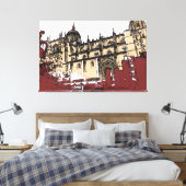 De Oude Stad van de Universiteit van Salamanca Canvas Afdruk (Insitu (Slaapkamer))