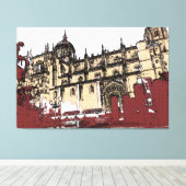 De Oude Stad van de Universiteit van Salamanca Canvas Afdruk (Insitu (Houten vloer))