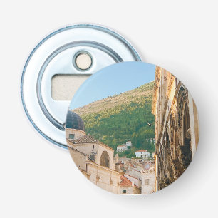 De oude stad van Dubrovnik Button Flesopener