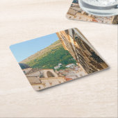 De oude stad van Dubrovnik Kartonnen Onderzetters (Schuin)