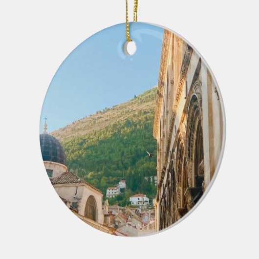 De oude stad van Dubrovnik Keramisch Ornament (Links)