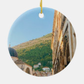 De oude stad van Dubrovnik Keramisch Ornament (Achterkant)