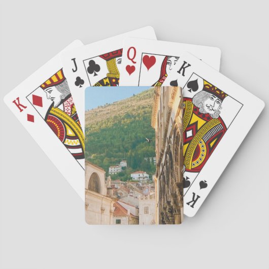 De oude stad van Dubrovnik Pokerkaarten (Achterkant)