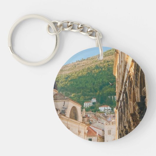 De oude stad van Dubrovnik Sleutelhanger (Voorkant)