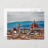De oude stad van Florence, de horizon van Italië Briefkaart (Voorkant / Achterkant)