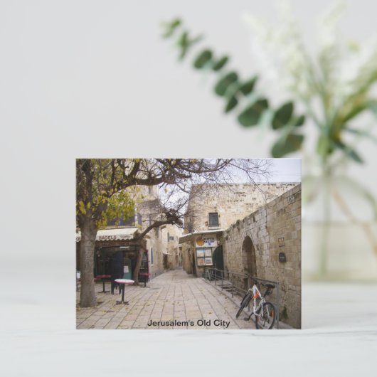 De oude stad van Jerusalem Briefkaart (Staand voorkant)