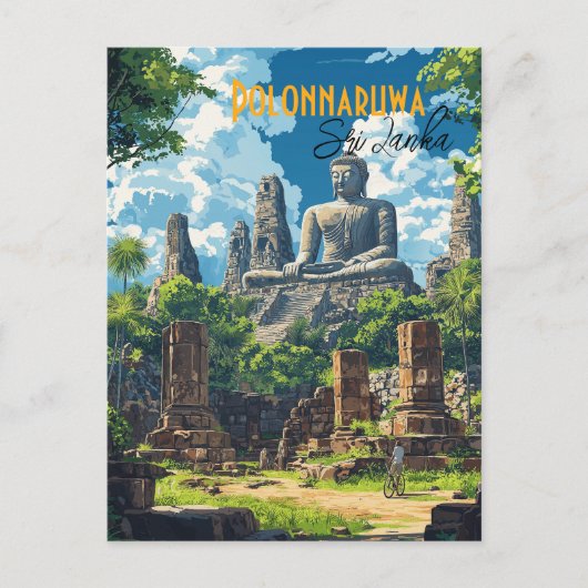 De oude stad van Polonnaruwa Sri Lanka Briefkaart (Voorkant)