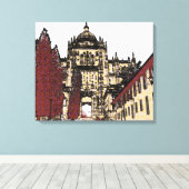 De Oude Stad van Salamanca Kathedraal Canvas Afdruk (Insitu (Houten vloer))