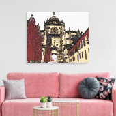 De Oude Stad van Salamanca Kathedraal Canvas Afdruk (Insitu (Woonkamer))