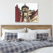 De Oude Stad van Salamanca Kathedraal Canvas Afdruk (Insitu (Slaapkamer))