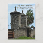 De Oude Stadspoorten Historisch St Augustine FL Briefkaart (Voorkant)