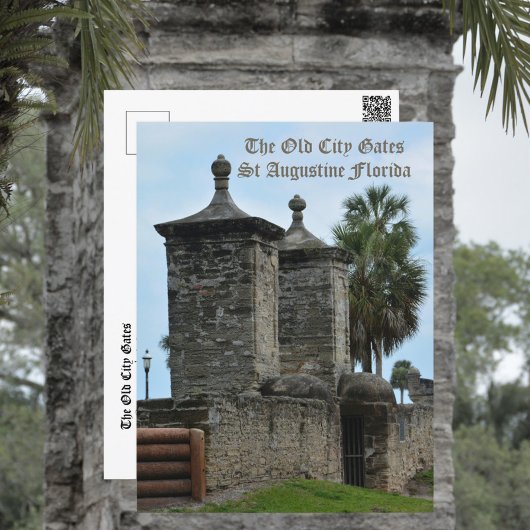 De Oude Stadspoorten Historisch St Augustine FL Briefkaart