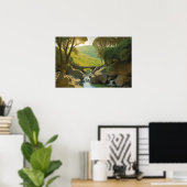 De oude steenbrug poster (Thuiskantoor)