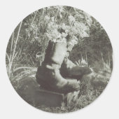 'De oude Stickers' Ronde Sticker (Voorkant)