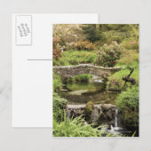 De oude Stone Brug over een stroom in het park Dar Briefkaart (Voorkant / Achterkant)