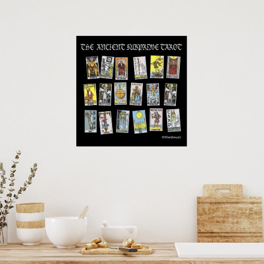 De oude subprime Tarot Poster (Keuken)
