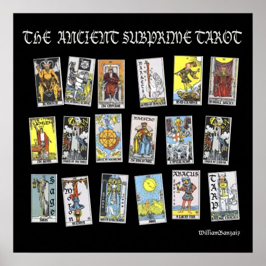 De oude subprime Tarot Poster (Voorkant)
