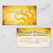 de oude tanning salon - trouykaart klantenkaartje (Voorkant / Achterkant)