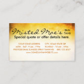 de oude tanning salon - trouykaart klantenkaartje (Achterkant)