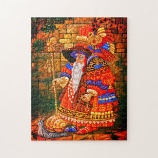 De oude Tovenaar loopt zijn slak rond Legpuzzel