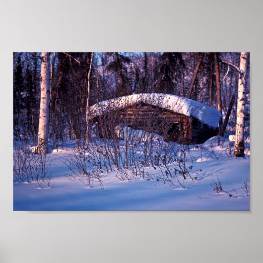 De oude trappercabine poster (Voorkant)