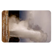 DE OUDE TROUWE GEISER IN YELLOWSTONE PARK MAGNEET (Horizontaal)