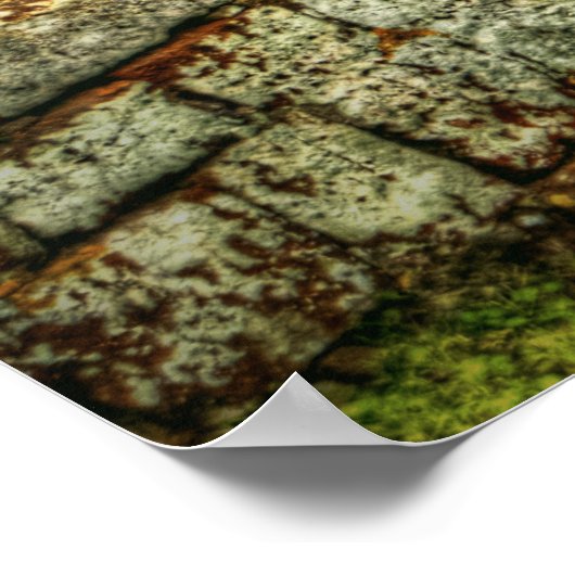 De oude tuinpoort (HDR) Poster (Hoek)