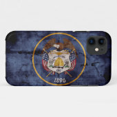de oude Utah-vlag; Case-Mate iPhone Case (Achterkant (horizontaal))