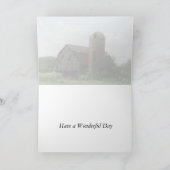 De oude Verjaardag van de Schuur Kaart (Binnen)