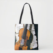 De oude viool, fine art-schilderij tote bag (Voorkant)