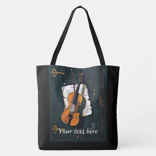 De Oude Viool TEMPLATE Tote Bag (Achterkant)