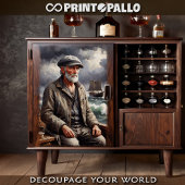 De oude visser en het Zee - Tissuepapier